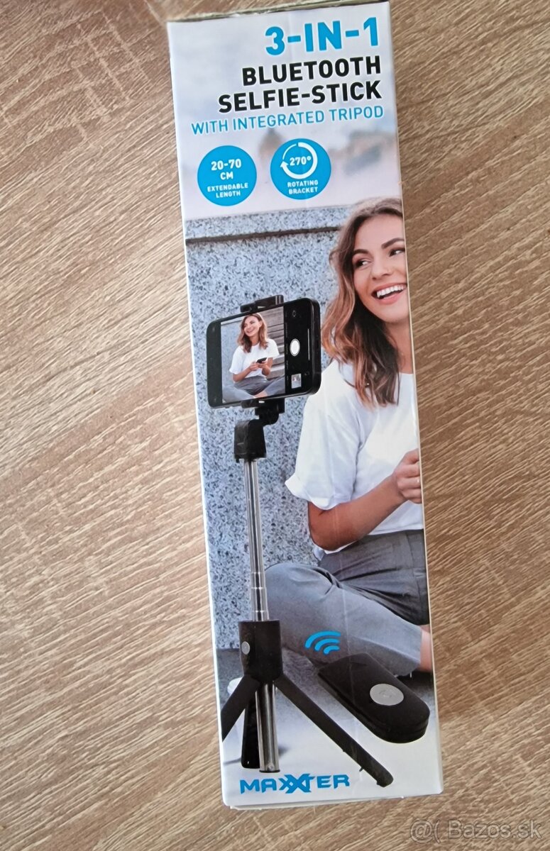 Bluetooth selfie tyč so stativom