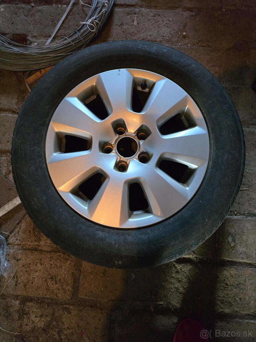 Predám sada elektróny+pneumatiky 225/50 R16 málo používané
