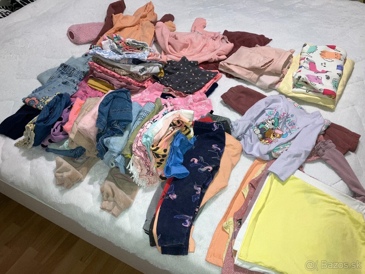 predám balík mix oblečenia pre dievča vo veľkosti 98