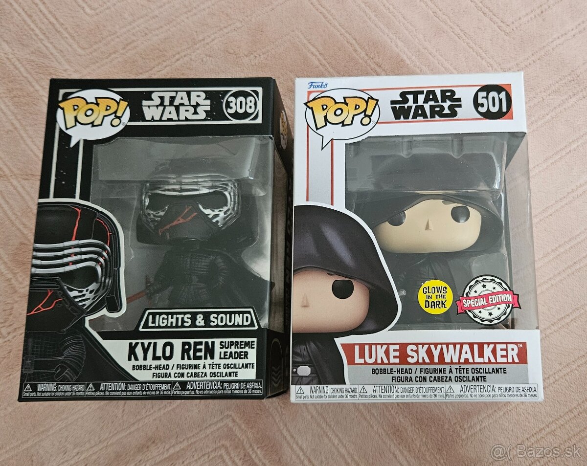 Funko Pop Star Wars Kylo Ren 308 Light & Sound Luke Skywalke