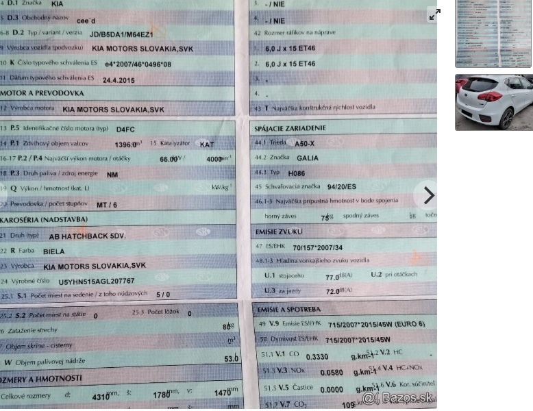 Predám DVERE KIA CEED 1.4 CRDI 2015 MOTOR D4FC, TRYSKY 04451