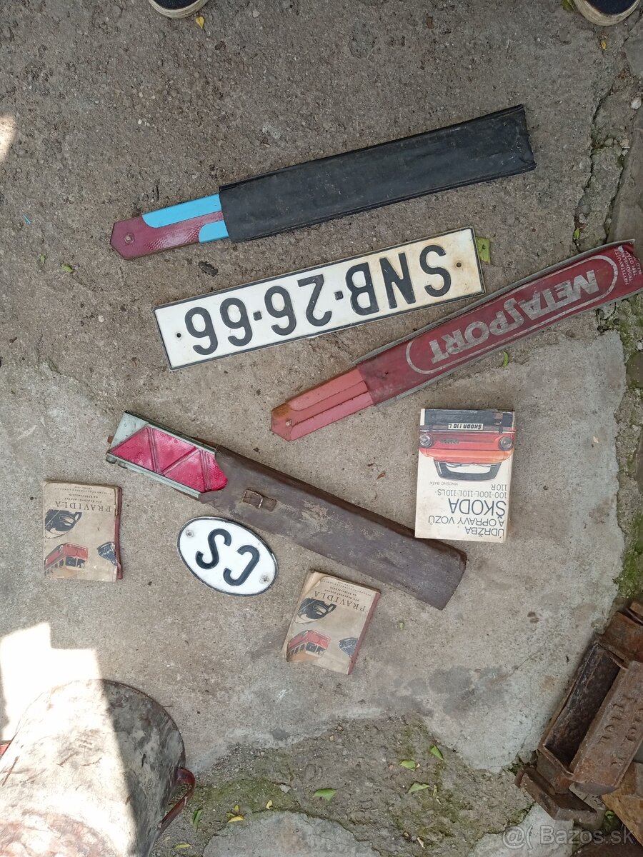 ŠPZ doplnky staré auto