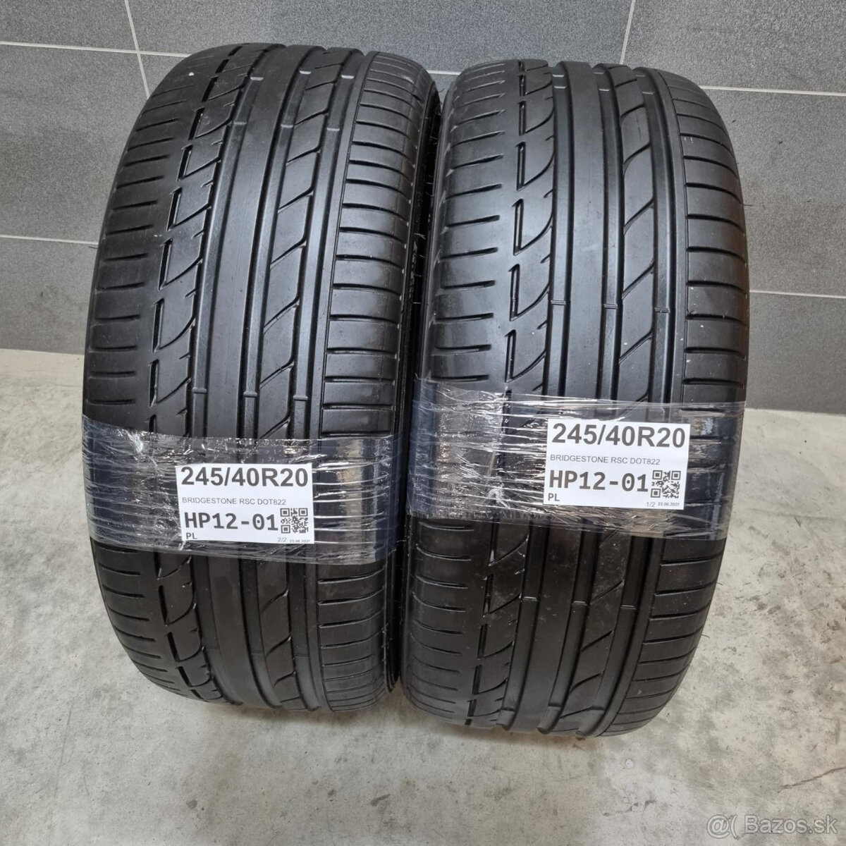 Letné pneumatiky 245/40 R20 BRIDGESTONE RSC DOT0822