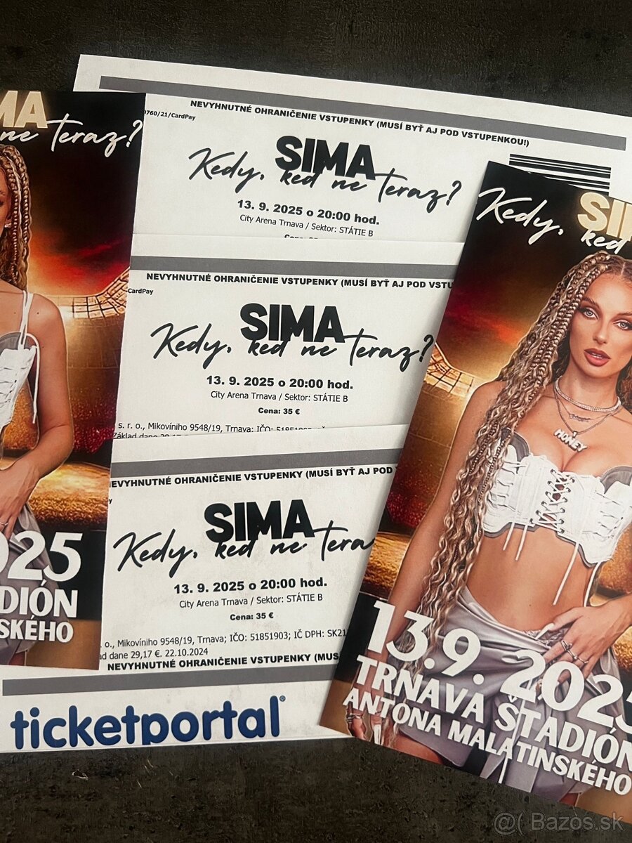 Sima - 13.9. - 3 listky