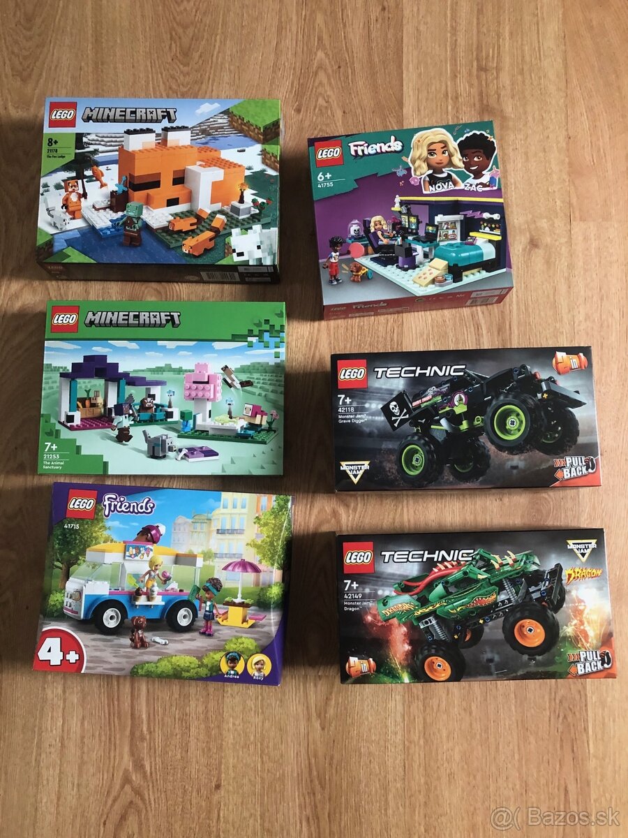 Nové Lego- Minecraft, Friends, Technic