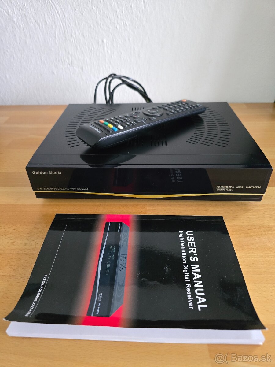 Predám satelitný prijmać Golden Media 9080 DVB-S/T