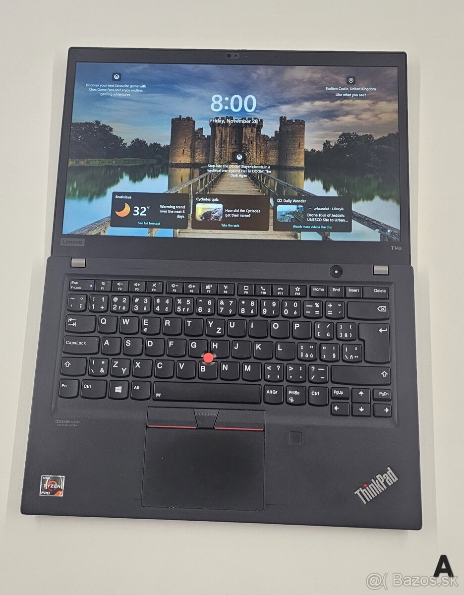 Lenovo ThinkPad T14s v slušnej konfiguracii
