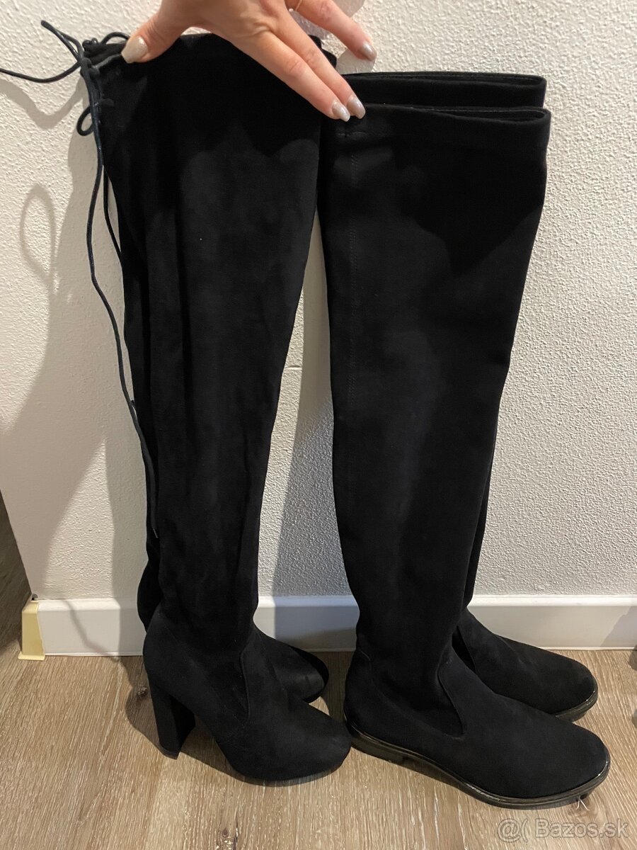 Cizmy nad kolena veľkosť 36