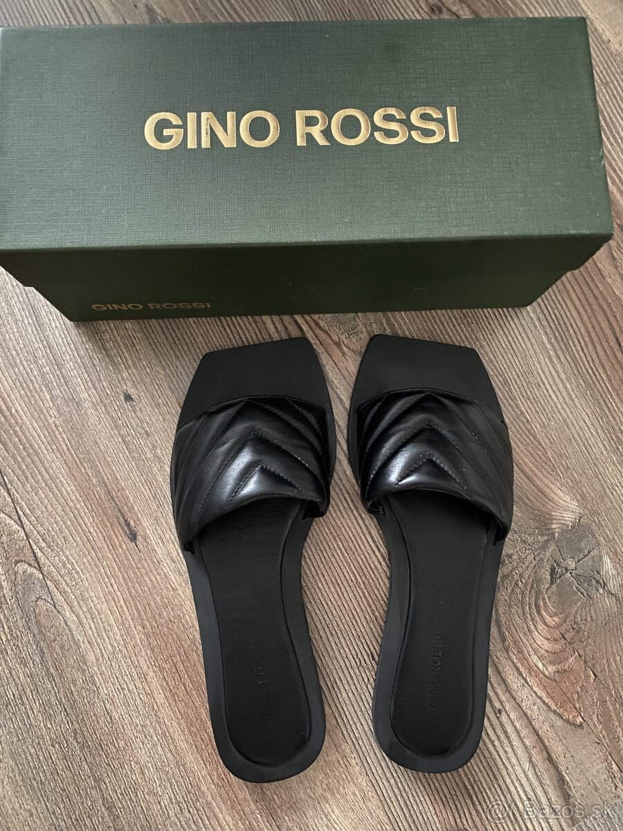 Kožené šľapky Gino Rossi