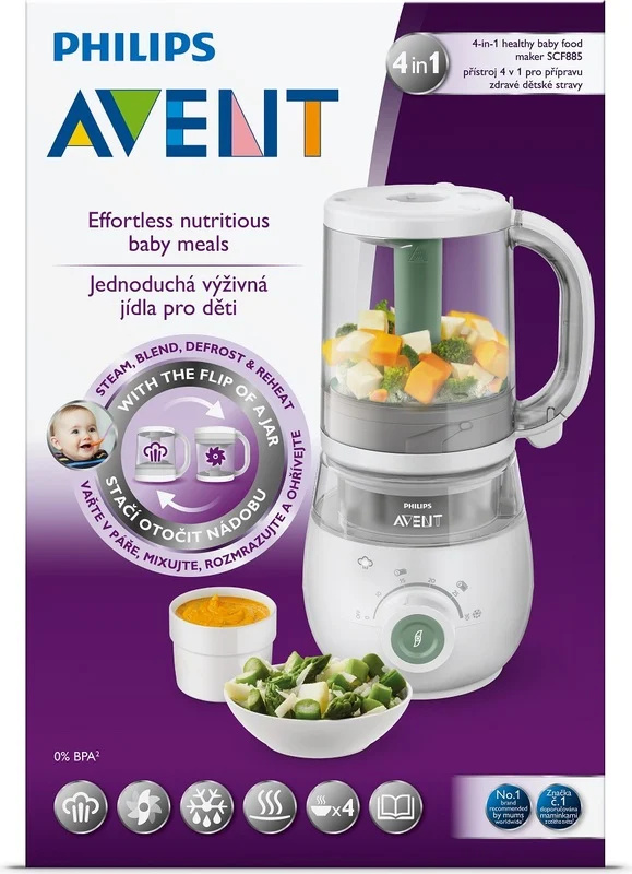 Parný hrniec a mixér 4v1 Philips Avent SCF885