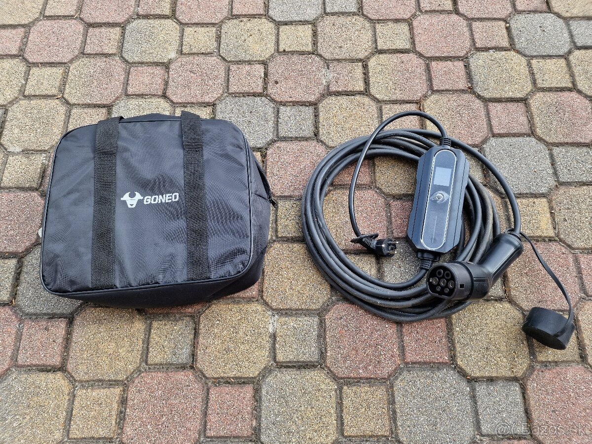Prenosný wallbox pre elektromobily a plug in hybridy PHEV