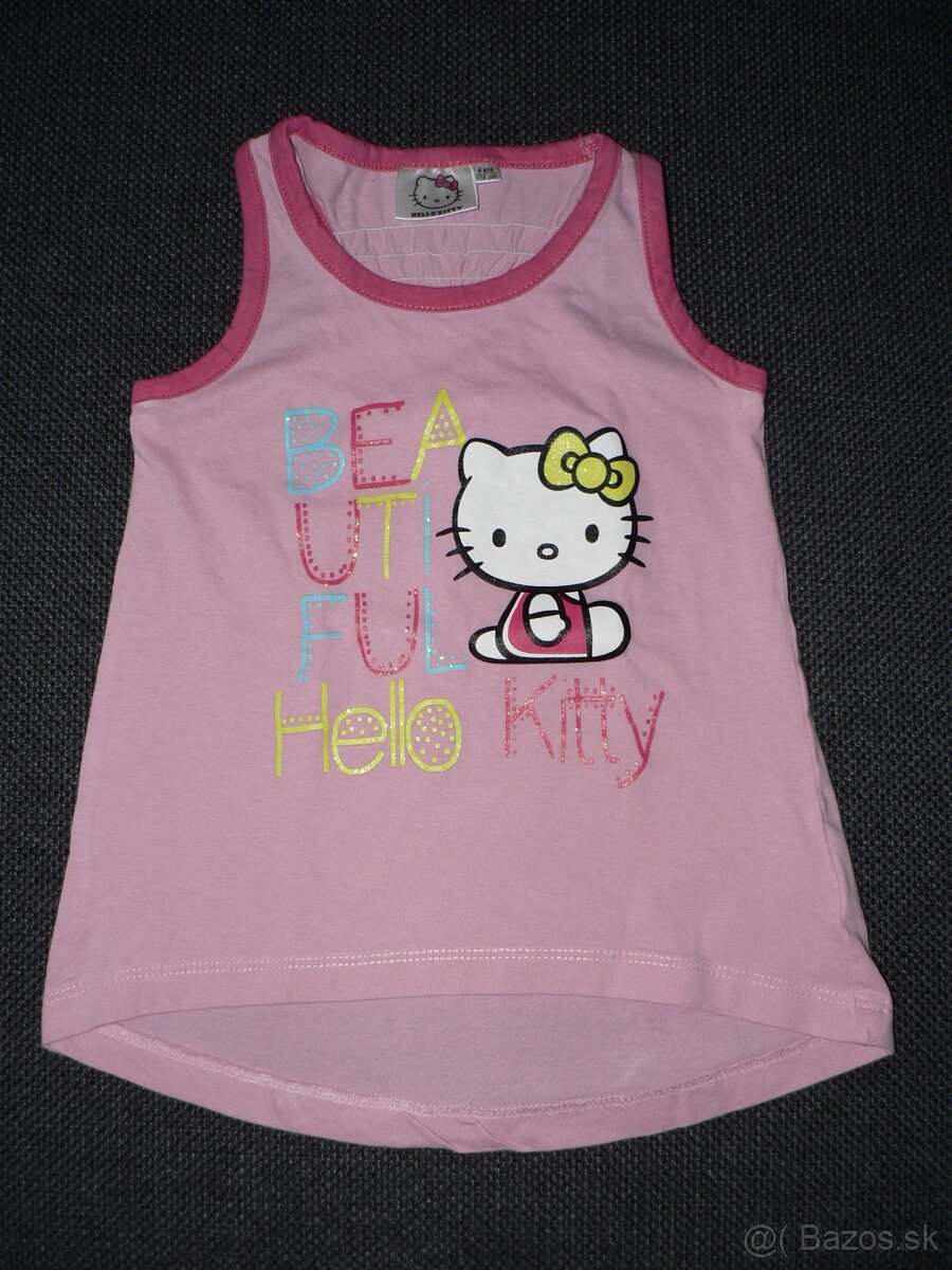 ružové tielko Hello Kitty -4 roky 104cm
