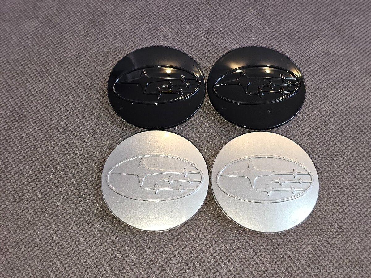 Subaru stredové krytky kolies Ø57 mm – sada 4 ks