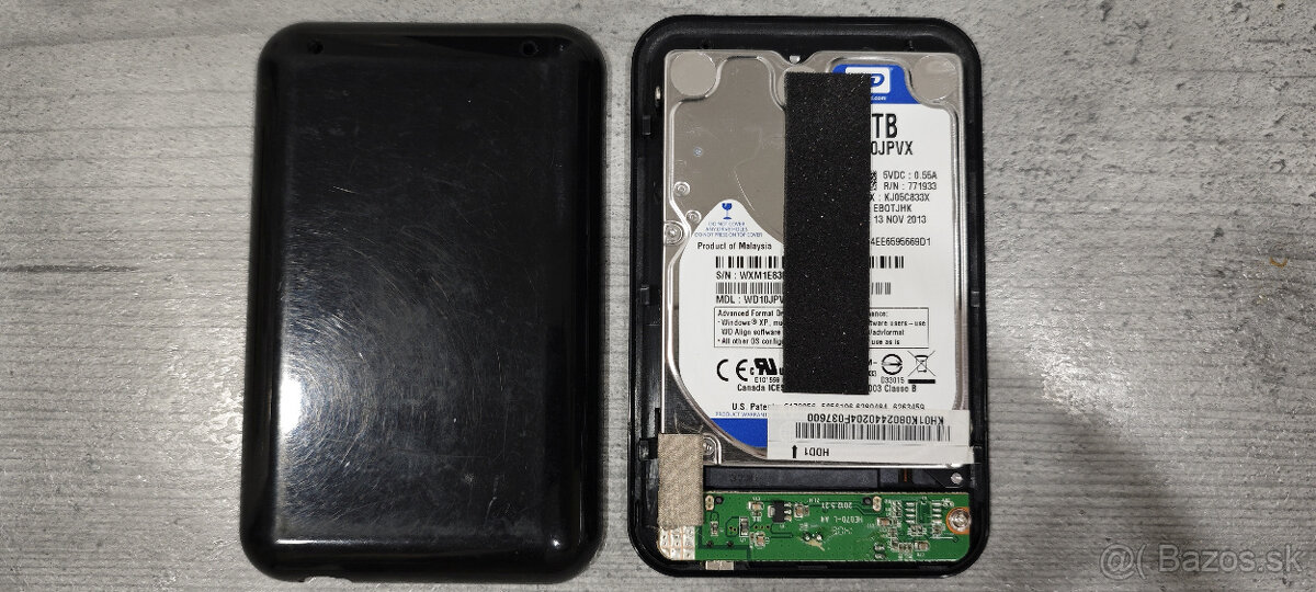 Predam 1Tb HDD WESTERN DIGITAL WD10JPVX