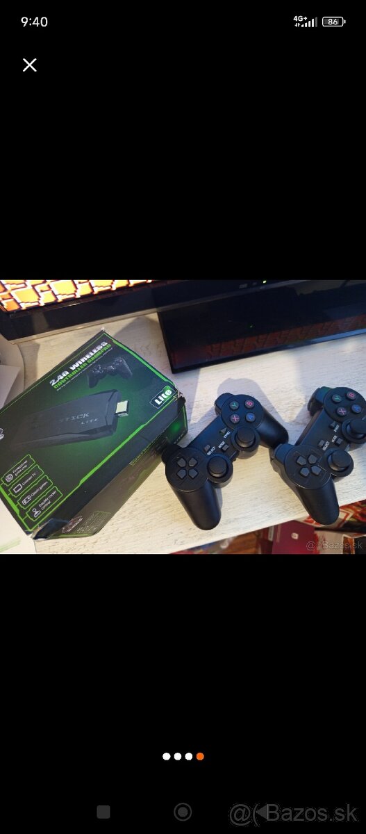 Retro herna konzola + tv