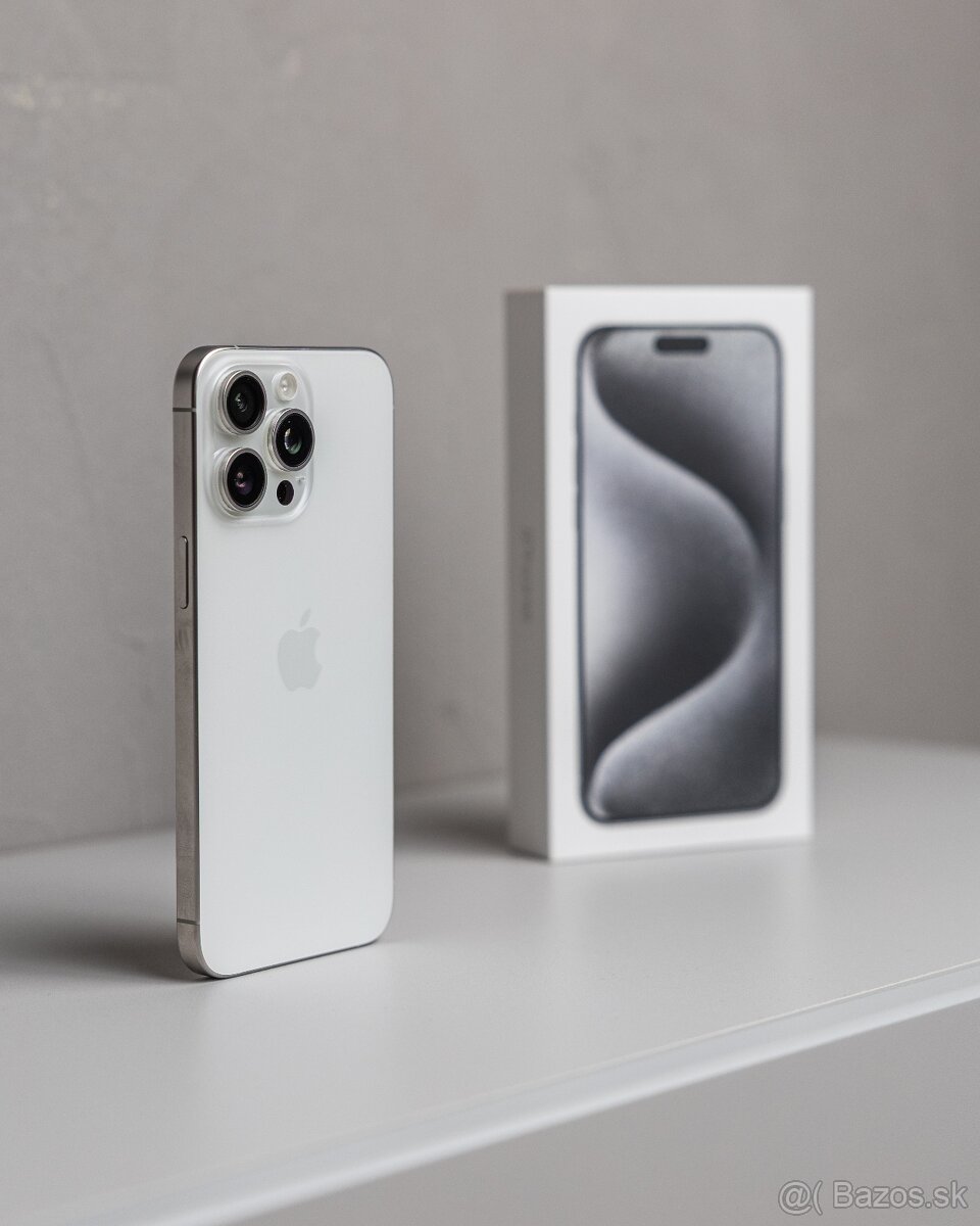 Apple iPhone 15 pro max 512gb white titanium