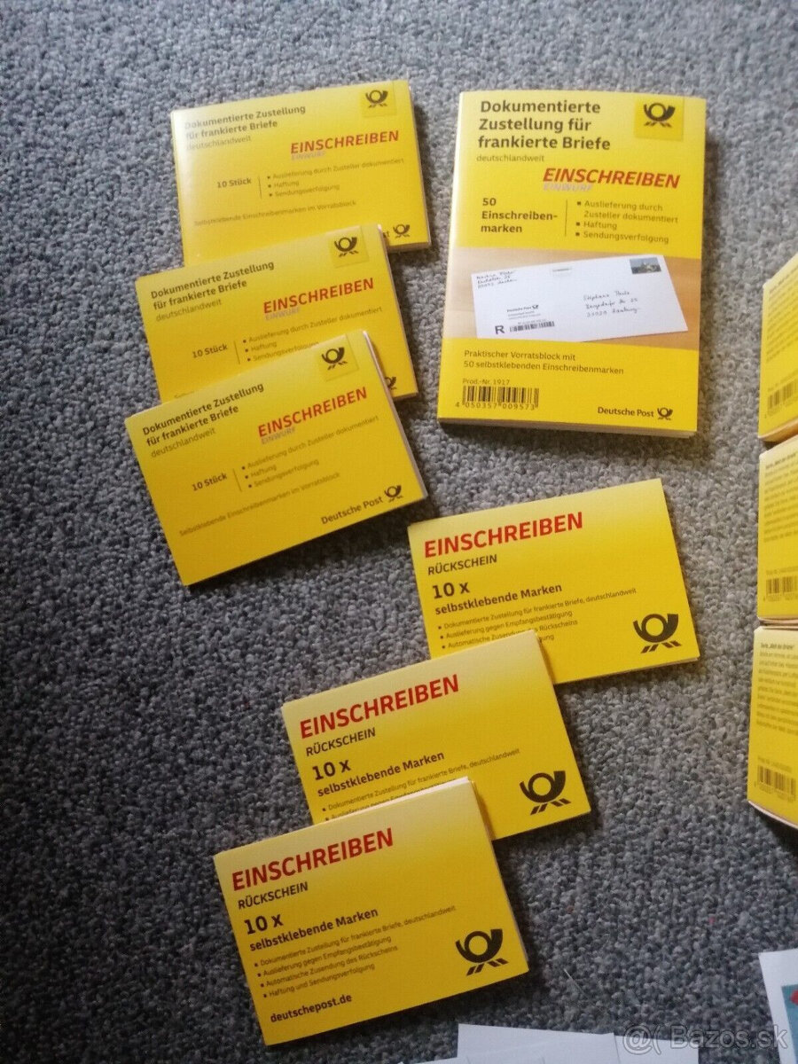 Poštové známky platné na poštovné v Nemecku