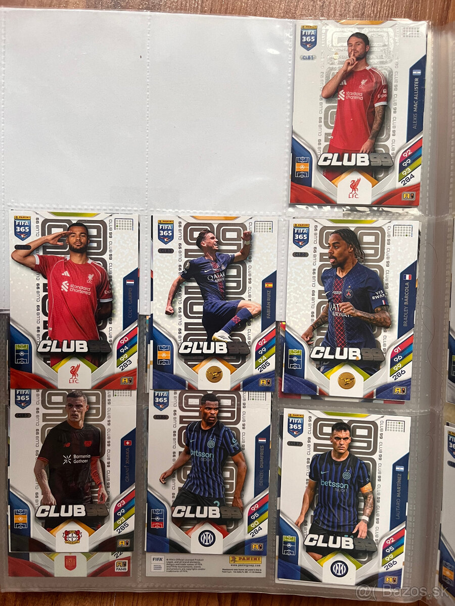 Futbalové kartičky Adrenalyn - Fifa 365 2026 - Club 99
