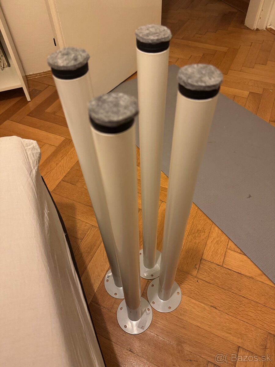 IKEA ADILS Noha, biela 4ks