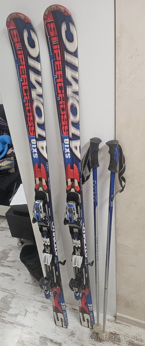 Lyze 165cm, palice 120cm