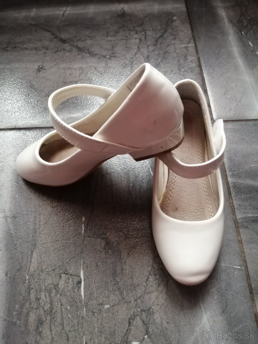 Biele topánky 30