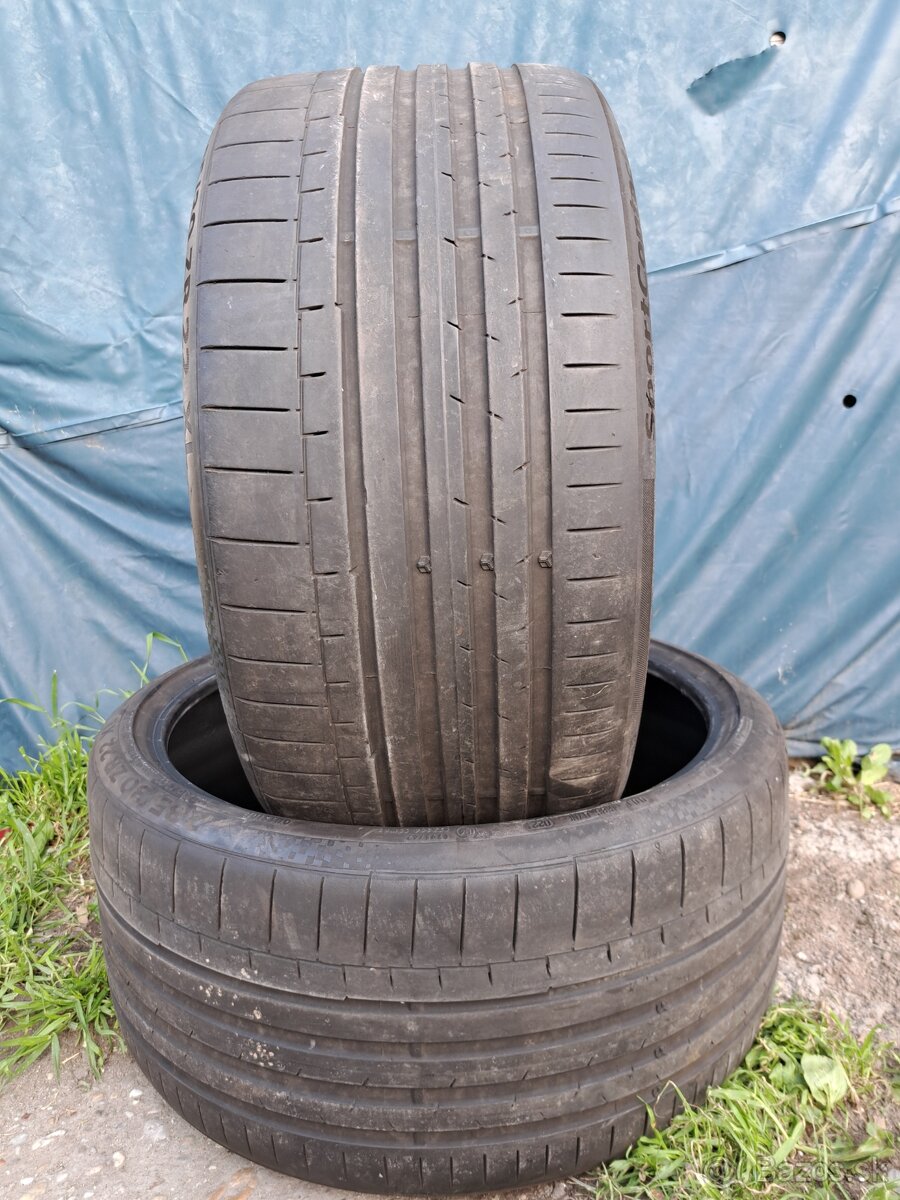 Ponúkam 2 letné pneumatiky Continental Sport 285/30 ZR22