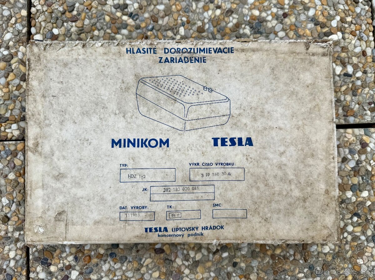 Hlasité dorozumievacie zariadenie TESLA MINIKOM