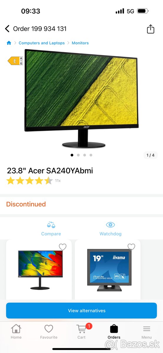 24" Acer SA240YAbmi