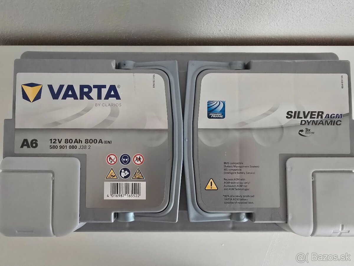 Akumulátor Varta Silver Dynamic AGM12V 80Ah 800A