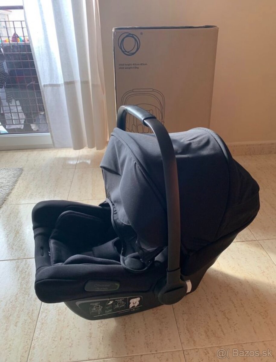 Bugaboo Turtle Air by Nuna Black - vajíčko s isofix