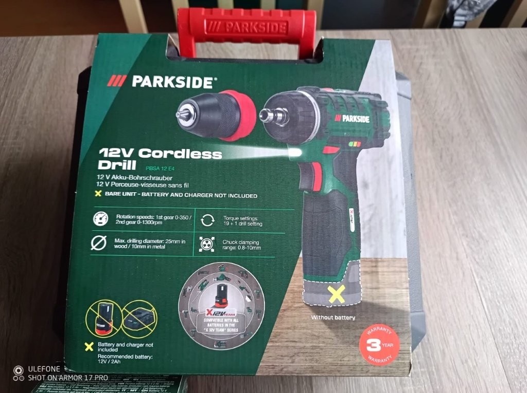 Aku vŕtací skrutkovač 12 V PBSA 12 - nepouzité