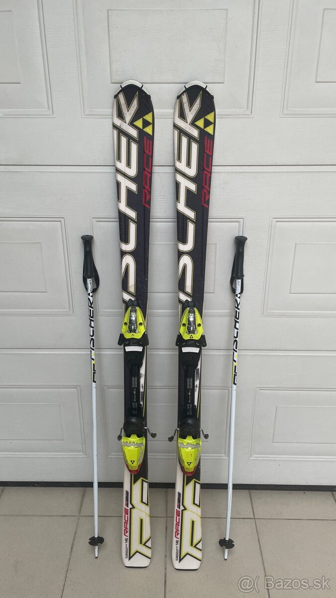 Lyže Fischer 140 cm. + palice.  RC4