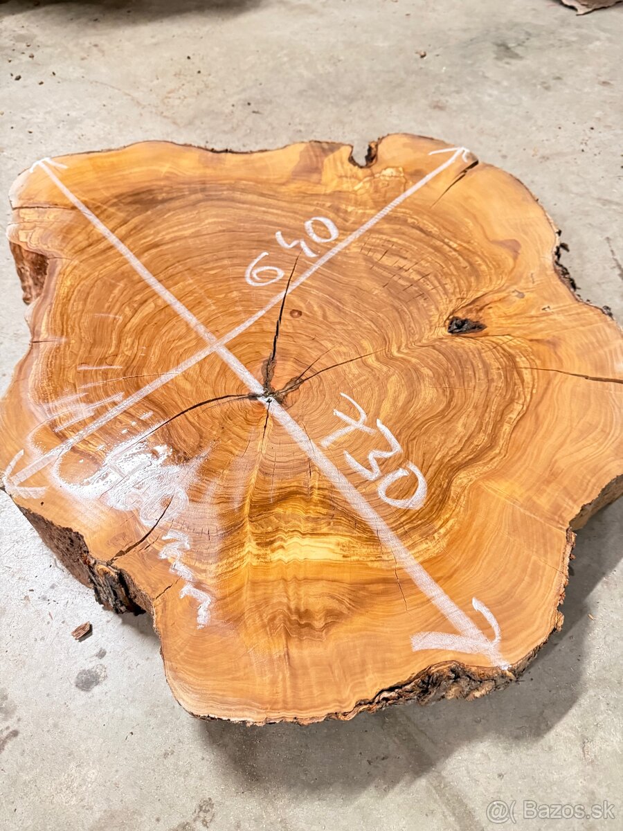 🫒 OLIVOVÝ PRIEČNY REZ – masív