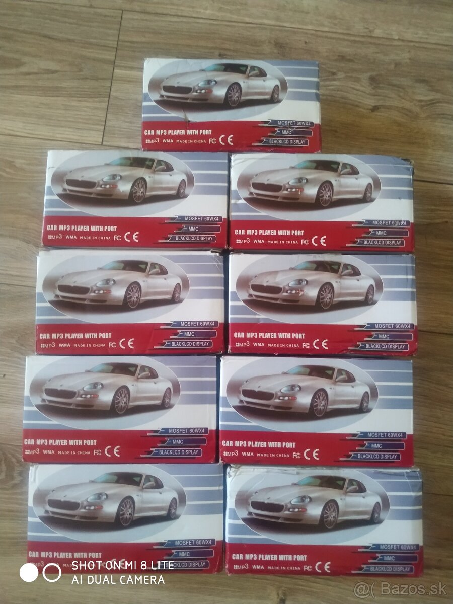 9 kusov autoradio autoradii nepouzite USB SD Bluetooth vymen