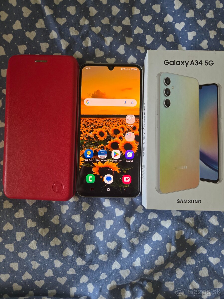 Samsung A34 5g duos silver v dobrom stave