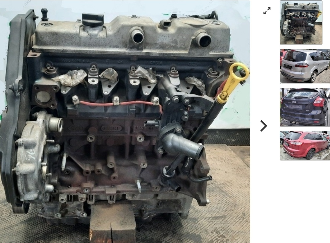 Predám MOTOR FORD 1.8 TDCI 2008 trysky 4M5Q-9F593-AD