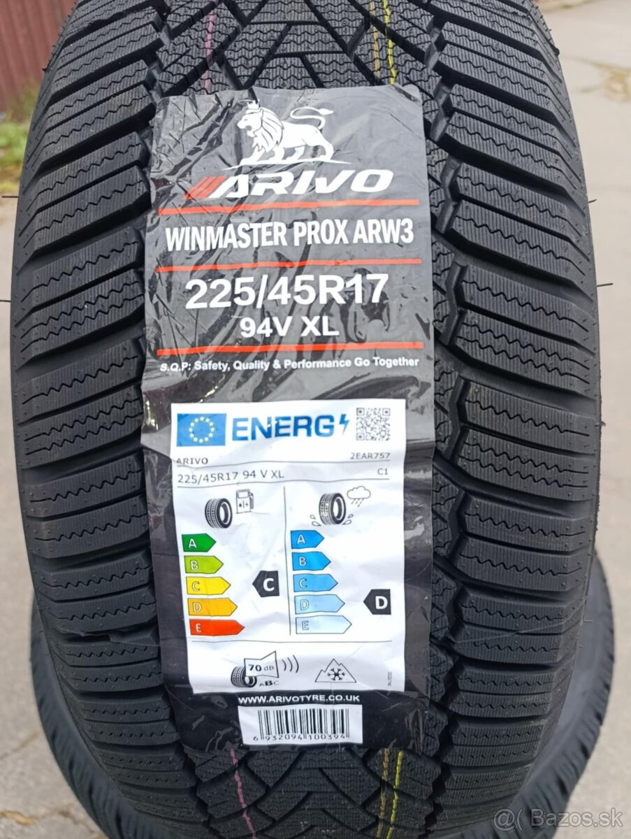 225/45/r17 zimne pneumatiky Arivo Winmaster, UPLNE NOVE