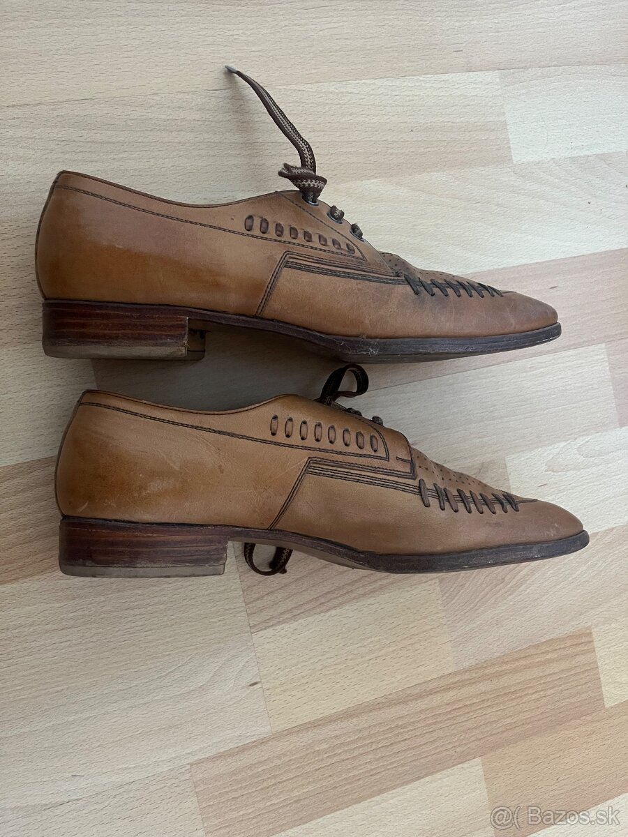 Kožené oblekové vintage vel 40