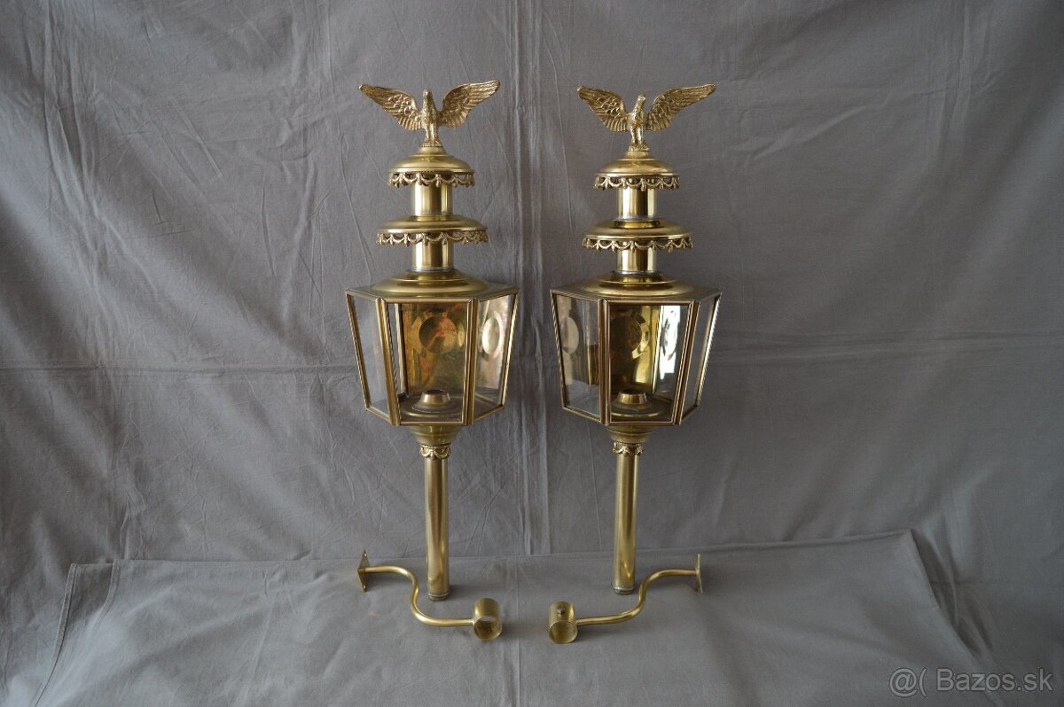 Mosadzné fiaker lampy