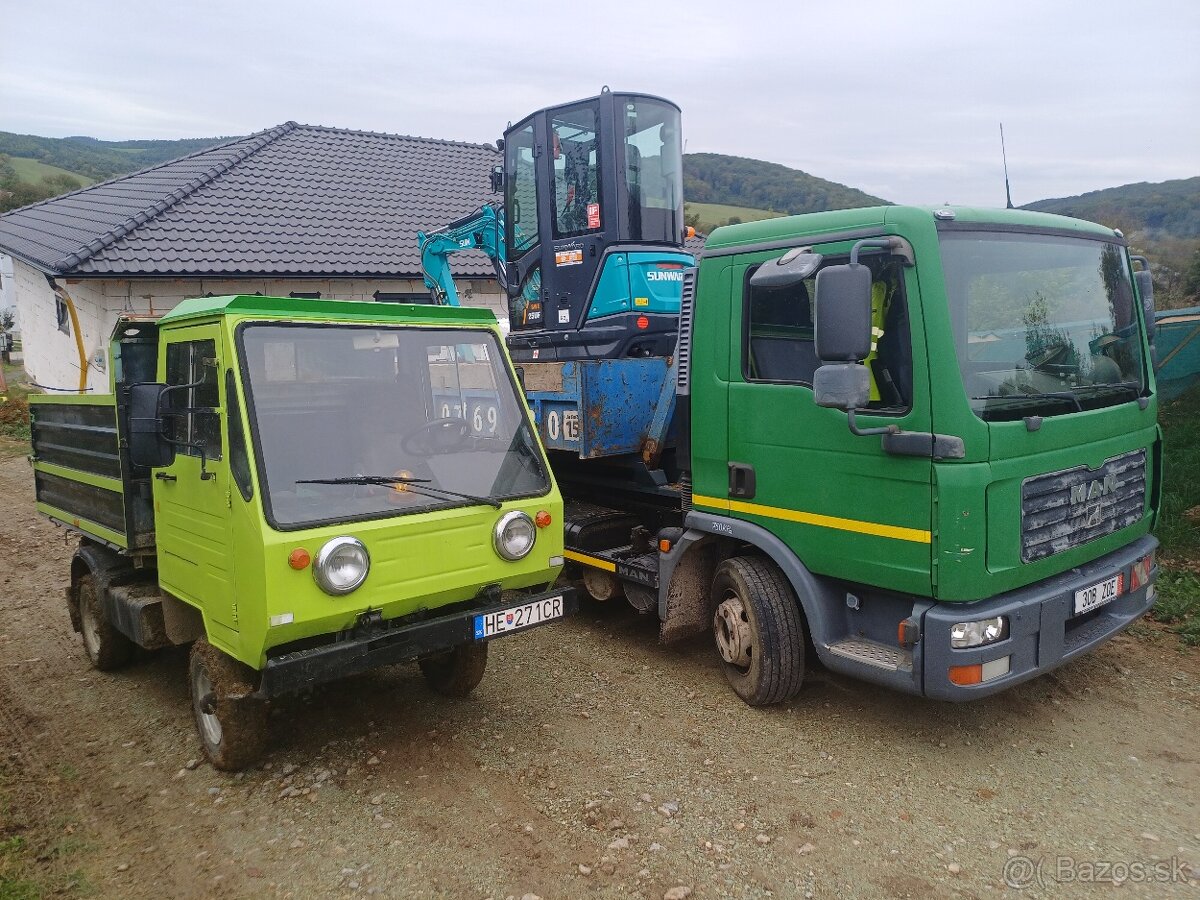 Bager doprava kontajner sklapač vozík