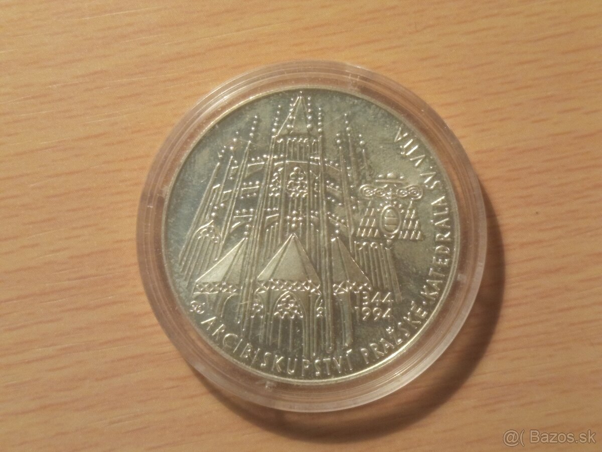 Katedrála sv. Víta 200 Kč 1994 – Investičné striebro