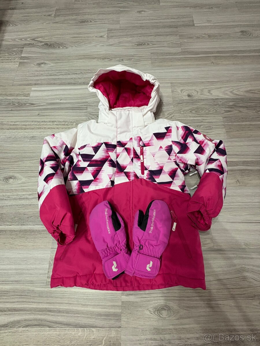 Lyžiarka zimná dievčenská bunda