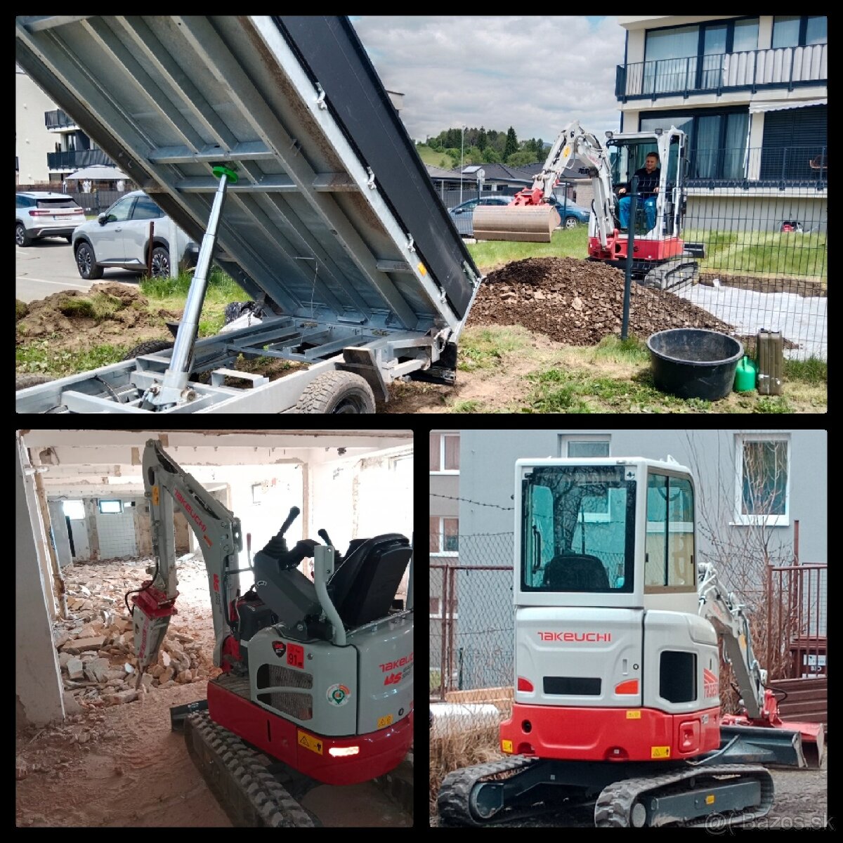 ☎️Zemné, výkopové a búracie práce 2xminibager☎️ PP