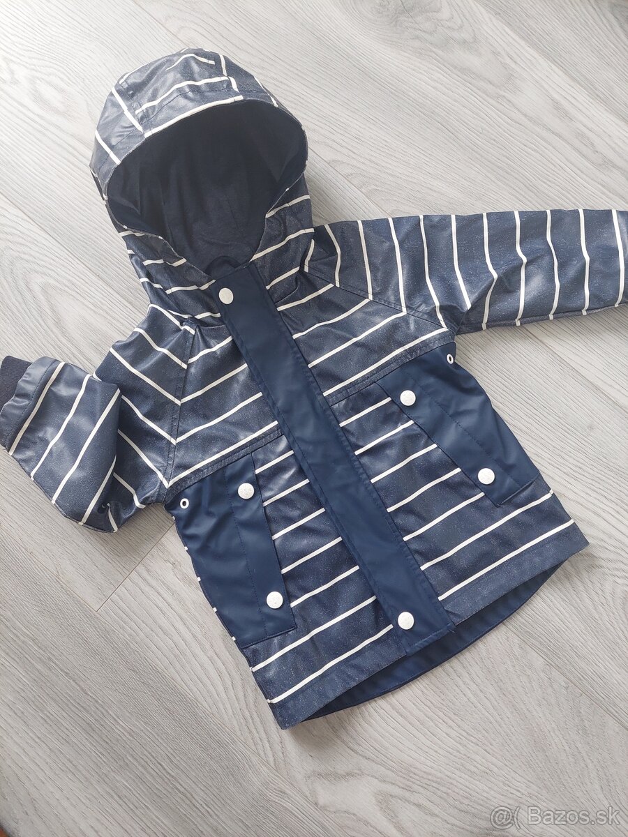 Nepremokavá prechodná bunda pásiky Next 92