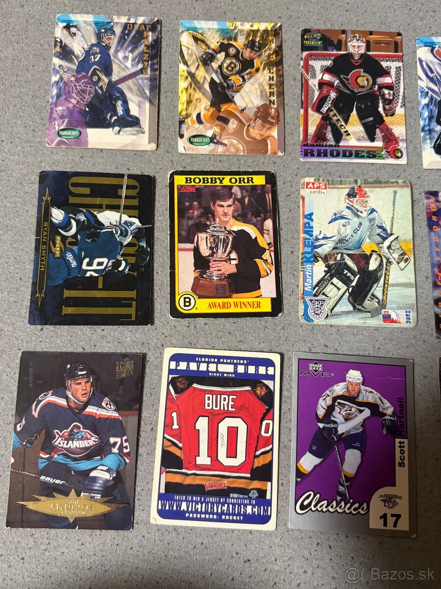 Vzácne hokejové karty