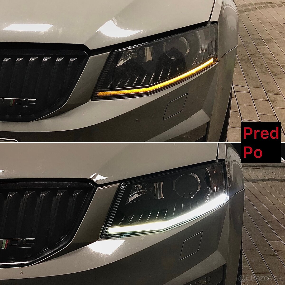 Oprava led denneho svietenia Škoda Octavia 3