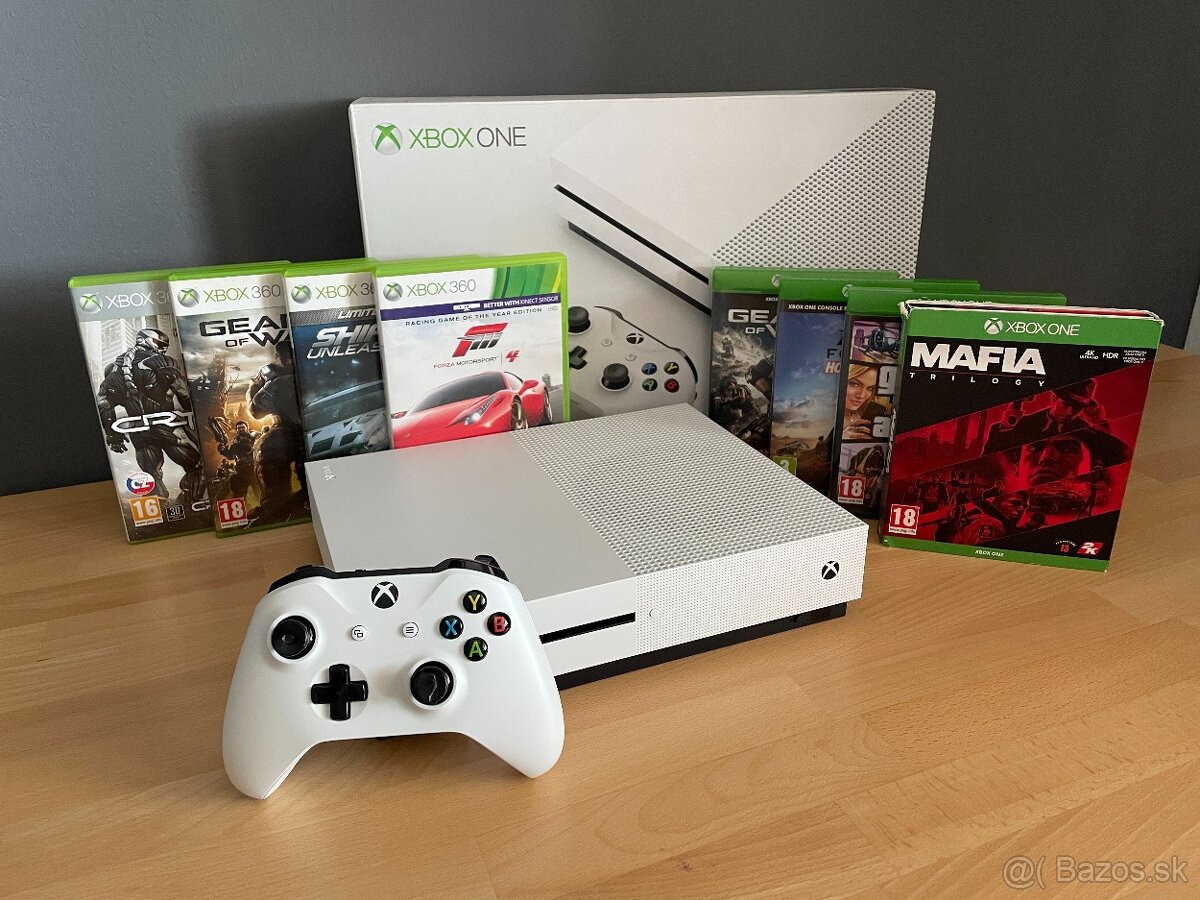 Xbox One S 500GB + Hry