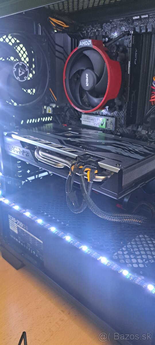 Predám pc ryzen 5 5500 rx570 16gb ram 1tb hdd 120gb ssd