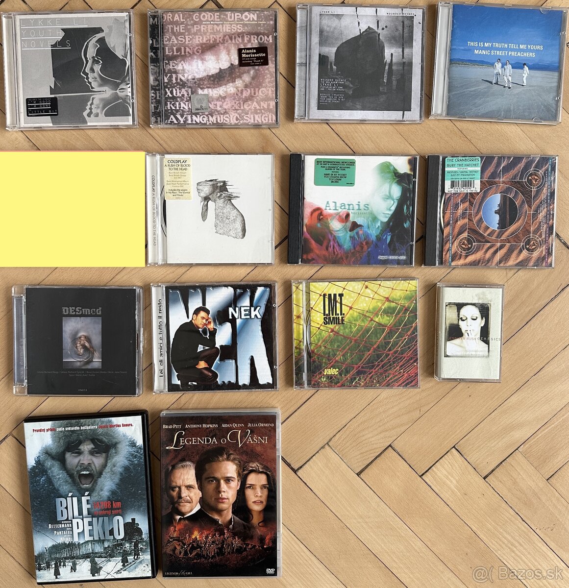 CD hudobne a DVD filmy