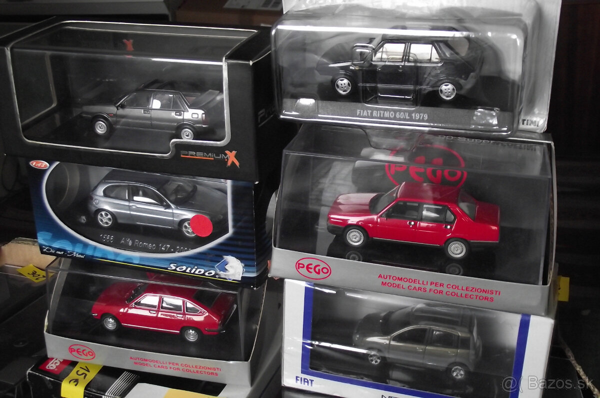 1:43 modely Fiat Alfa Lancia